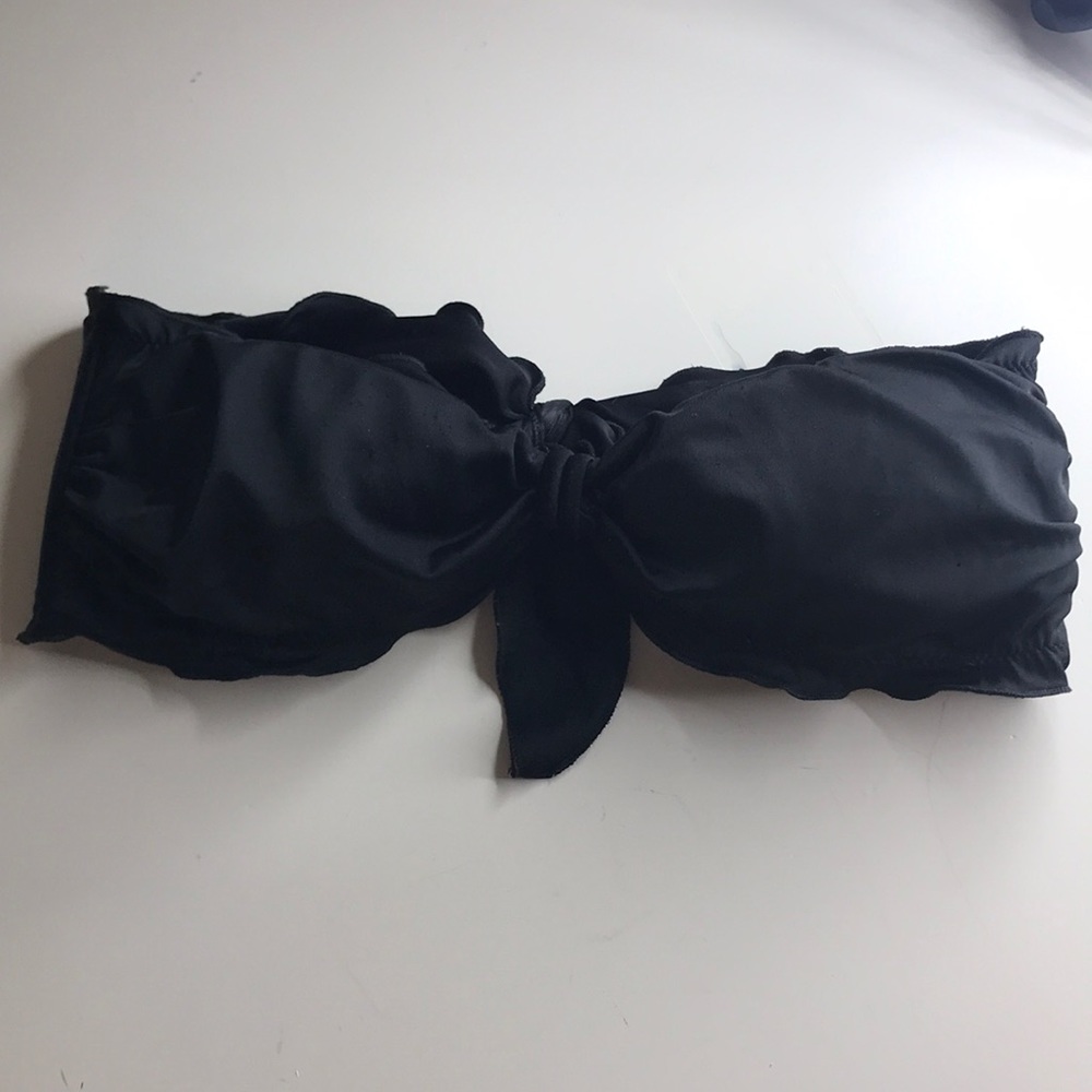 Victoria Secret/Pink Black Strapless bikini top